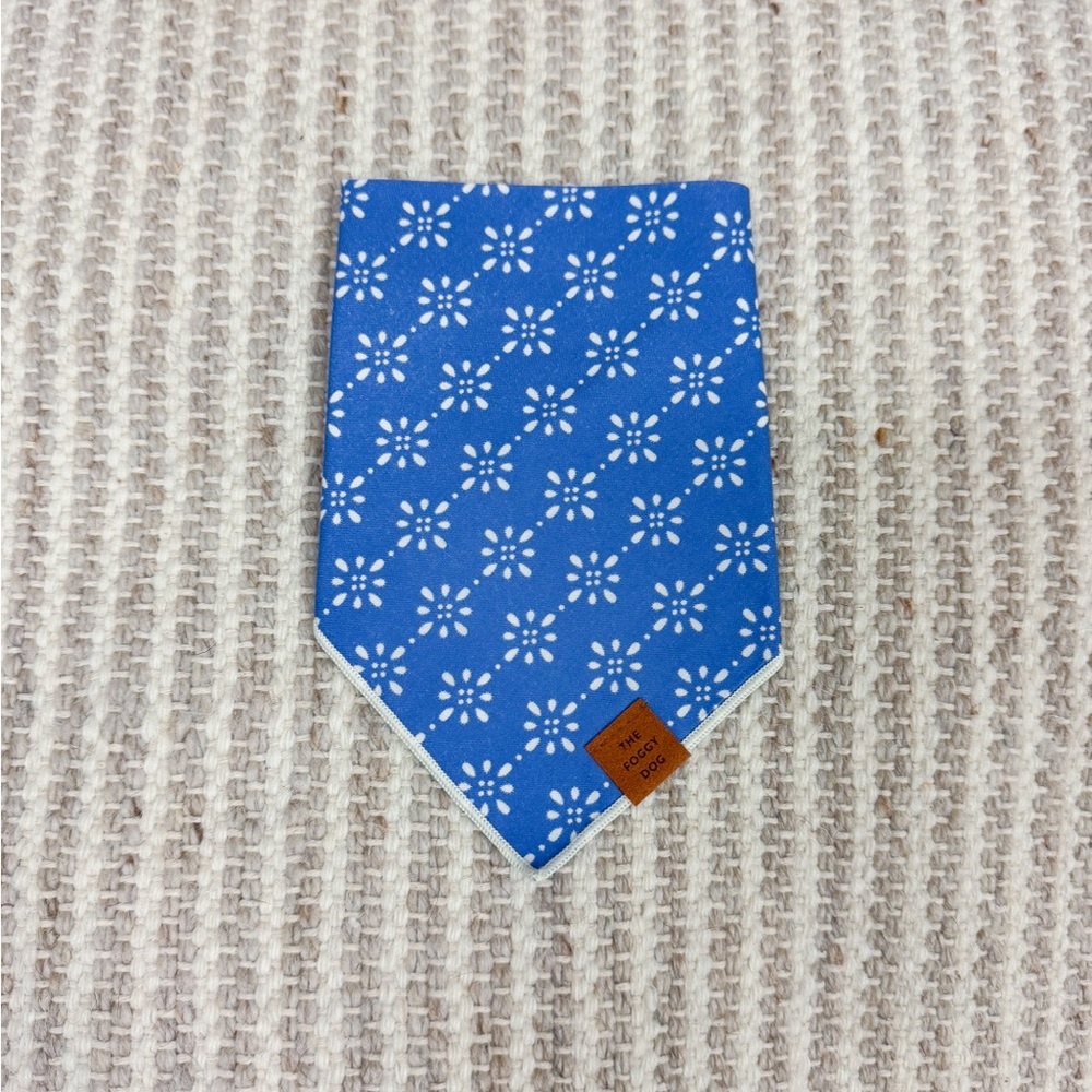 The Foggy Dog Blue Floral Pet Bandana